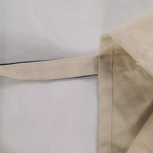 KIC STAR FASHION INDUSTRY Medium Cotton <b>Canvas</b> <b>Tote</b> Bag Letter Print Reusable Grocery Bag Front Pocket Long Shoulder Handles - Product Image 3