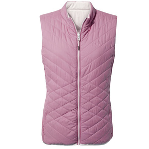 Gilet matelassé léger et chaud pour femme, style décontracté, avec fourrure, pour l'hiver, coupe-vent, pour grandes tailles - Product Image 1