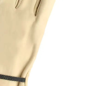 Gants de travail en cuir pour hommes et femmes, résistants, respirants, antidérapants, sans latex, avec manchette de sécurité, épaisseur 7 oz, résistants aux égratignures - Product Image 5