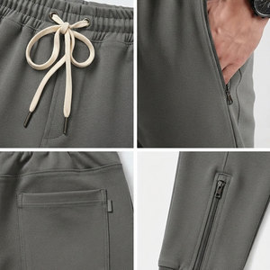 Contemporary Look Men's Fleece Sweatpants With Customizable Packaging Smooth Texture Blend Material Heavyweight Wholesale Pants - Product Image 6
