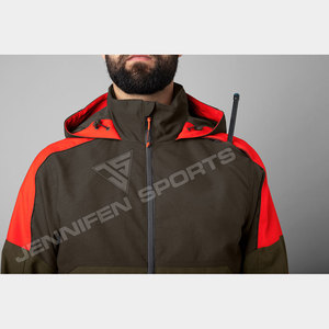 Chaqueta de Caza Transpirable Sólida OEM a Precio de Fábrica, 100% Tejido Impermeable de Soft Shell, Chaqueta de Invierno para Hombre con Logotipo de Marca Personalizado - Product Image 3