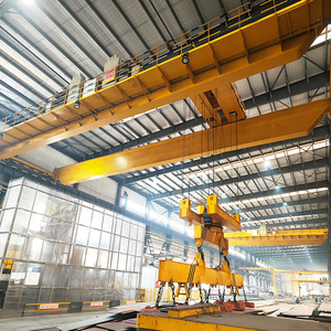 <strong>Electromagnetic</strong> Overhead <strong>Crane</strong> 10+10ton 20+20ton Double Girder Hang Beam Bridge <strong>Crane</strong> with Carrier-beam PLC Motor Gear - Product Image 6