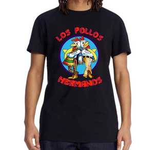 Camiseta de Hombre con Estampado de Dibujos Animados, Corte Regular, Manga Corta, Cuello Redondo, Tejido de Poliéster Antiencogimiento, Logotipo Frontal, Estilo Casual - Product Image 1