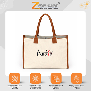 Oferta Increíble en Bolsas de Compras de Lona de Calidad Original, Tamaño Grande, con Estampado de Letras, 380GSM, Bolsas de Playa para Uso Diario al Mejor Precio - Product Image 2