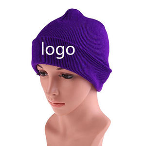 Gorro de Punto, Gorro de Invierno de Acrílico Suave, Logotipo Personalizado, OEM, Marca Privada, Proveedor Mayorista, Fábrica - Product Image 1