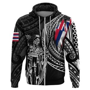 Sudadera con Capucha Hawaiana Tribal con Diseño Personalizado OEM, Sublimación con Impresión Completa, Sudadera con Capucha Polinesia con Corte y Costura Personalizados, Sudaderas con Capucha con Patrón Maorí Personalizado - Product Image 4
