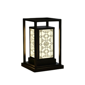 Lámpara de Pared Exterior Cuadrada Negra Impermeable, Moderna, Decorativa para Jardín, AC 200V E27 IP65, Acero Inoxidable, para Resort - Product Image 1