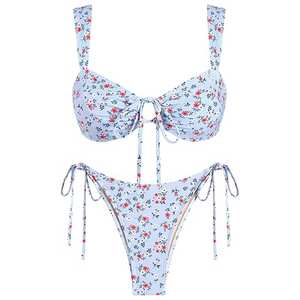 Conjunto de Bikini Sublimado para Mujer, Diseño Elegante, Ligero, Antiarrugas, Cómodo y Transpirable, en Oferta - Product Image 1