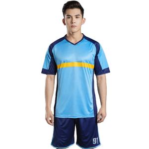 Camiseta de Fútbol Sublimada con Diseño Personalizado para Hombre, Mujer y Niños, Camiseta de Fútbol de Práctica Azul - Product Image 6