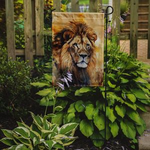Bandiera da Giardino Leone Multicolore in Arazzo per Cassetta Postale, Decorazione per Patio, Bandiera Multicolore per Giardino, Aiuole e Opere d'Arte - Product Image 2