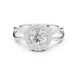 Anillo Halo Aries Jewel con Diamante Cultivado en Laboratorio de Corte Redondo de 1 Quilate, Anillo Solitario Clásico para Mujer con Certificado IGI - Product Image 6