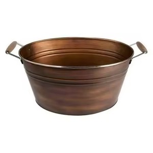 Bac à glace en métal pour la table, seau isotherme en acier inoxydable pour fêtes, refroidisseur de vin et de bière pour événements - Product Image 5