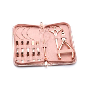 Kit de Herramientas Reutilizables de Alta Calidad para Extensiones de Cabello con Anillos Micro Nano Mate y Aguja de Maquillaje - Product Image 1