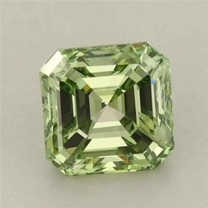 Diamante CVD Cultivado en Laboratorio, Corte Asscher, Verde Intenso, Claridad VVS-VS, Certificado IGI, para Joyería - Product Image 4