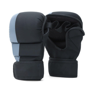 Gants de sparring MMA Five B en cuir PU haute technologie, paume ouverte, pour entraînement de frappe et de combat, avec protection épaisse des mains et caractéristiques d'adhérence. - Product Image 1
