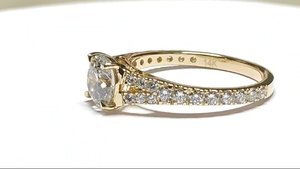 <span class=keywords><strong>Anello</strong></span> in Oro 14K di Qualità Premium 2026 con Diamante Coltivato in Laboratorio da 1 Carato F VS2 e Diamanti Laterali da 0,50 <span class=keywords><strong>Carati</strong></span> per Gioielleria Femminile alla Moda - Product Image 3