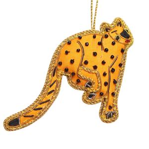 Árbol de Navidad hecho a mano tela bordada decoraciones personalizadas al por mayor adorno con camello Reno oveja caballo - Product Image 1