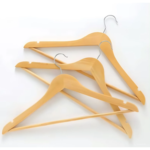 Perchas de madera de alta calidad, suministro duradero a granel de perchas de madera directas de fábrica de Vietnam - Product Image 3