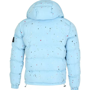 Mens Winter Lightweight Puffer Jacket Water Resistant Windproof Stand Collar Zipper Warm Outdoor Insulated <b>Coat</b> - Product Image 4
