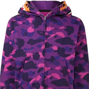Sudadera con capucha con estampado de camuflaje para hombre, ropa de calle de gimnasio, 100 algodón, bordada, de gran tamaño, sin cordón - Product Image 6