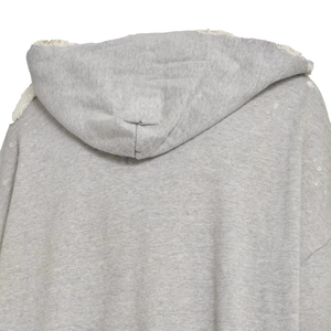 เสื้อฮู้ดดี้ผ้าฝ้ายเฟรนช์เทอร์รี่หนา 450 กรัม ทรงหลวม สไตล์วินเทจ ล้างสีแบบแอซิดวอช ทำสีซีดแบบดิสเทรส สำหรับผู้ชาย - Product Image 4