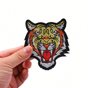 Embroidered Canvas Patches with Hook & Loop Style OEM Manufacturer for Private Label <b>Badges</b> Gifts & Cloth Use - Product Image 3