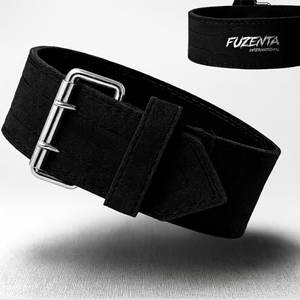 Cinturón de Protección Lumbar para Entrenamiento de Peso Muerto, Cinturón de Seguridad para Levantamiento de Pesas, Cinturón de Powerlifting de Cuero Genuino con Hebilla de Doble Punta - Product Image 1