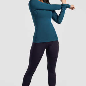 Camiseta de Compresión Personalizada para Mujer, Ropa Deportiva, Camiseta de Gimnasio, Spandex, Ropa de Fitness, Top, Jersey, Camiseta Ajustada - Product Image 3