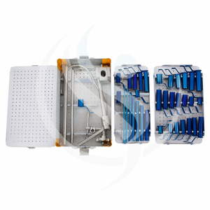 Système d'opérations chirurgicales tubulaires orthopédiques en acier inoxydable de qualité allemande, kit de stérilisation pour la chirurgie de la colonne vertébrale, certifié CE, usage hospitalier - Product Image 2