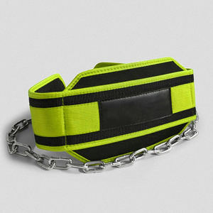 Popular Heavy Duty Weight Lifting Dip Training <b>Belt</b> with Chain Neoprene Gym Fitness Pull-up Workout Double Support Dip <b>Belt</b> OEM - Product Image 2
