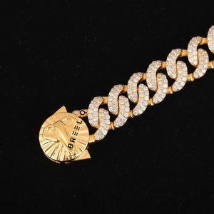 Bracelet tennis en moissanite de qualité supérieure, taille ovale verte, or blanc massif 14 carats, bijoux de luxe pour femme, idéal comme cadeau - Product Image 3