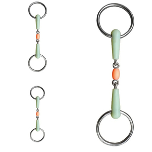 Bocados de Anillo Suelto de Lujo para Caballos, Hechos de Plástico y Acero Inoxidable, Estilo Elegante, Productos Ecuestres Deportivos, Precio al por Mayor - Product Image 2