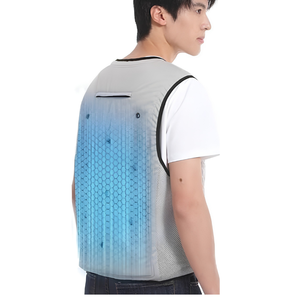 เสื้อกั๊กคลายร้อนสำหรับฤดูร้อน น้ำหนักเบา ระบายอากาศได้ดี แห้งเร็ว เหมาะสำหรับงานกลางแจ้ง ปลอดภัย มีตาข่ายด้านหน้า รับทำโลโก้ตามสั่ง OEM ODM ปิดด้วยหัวเข็มขัด - Product Image 1