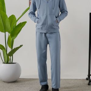 Trajes deportivos personalizados 100% algodón con cremallera completa para unisex, fabricante OEM ODM, logotipo personalizado. - Product Image 2