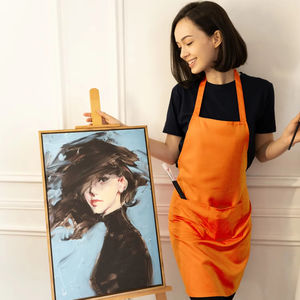 Delantal de cocina sin mangas BEAM 100% poliéster no tejido, transpirable, ecológico, que absorbe la humedad, con bolsillo frontal, para uso diario. - Product Image 5