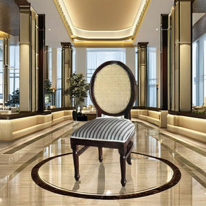 Chaise de salle à manger/salon confortable et élégante en bois massif - Design moderne empilable pour hôpital et salon - Product Image 2