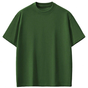 T-shirt noir oversize pour homme, manches courtes, col rond, uni, streetwear - Product Image 5