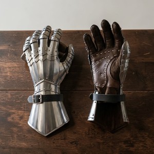 Guantes Funcionales Medievales de Acero para Caballero, Coleccionables, Diseño de Armadura, Guantes Plateados para Disfraz, Artículo de Colección, Artesanía Calvin - Product Image 4