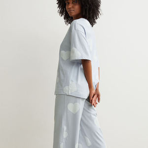 Oferta Especial: Conjunto de Pijama Casual para Mujer, Talla 1/6, Ropa de Dormir para Primavera/Verano, Precio de Fábrica - Product Image 2