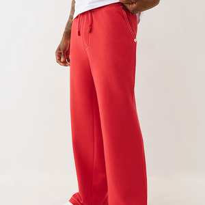 Pantalones Jogger de Algodón de Color Liso, Ligeros y Transpirables, de Talla Grande, de Pierna Recta, Holgados, con Puños y Tiro Medio, Ideales para Primavera-Verano - Product Image 4