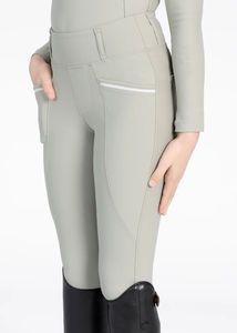 Pantalons d'équitation slim fit pour enfants, tissu extensible respirant et résistant, jodhpurs pour l'entraînement, la compétition et le confort. - Product Image 3
