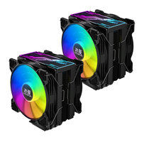 Kit de refroidissement CPU Snowman BM6000 Dual RGB - 6 caloducs, ventilateurs PWM, synchronisation ARGB, base en cuivre, contrôle avancé de la température pour LGA1700