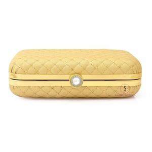 Beautiful Sequins designs <b>Gold</b> Color Clutch Bag Purse Rhinestone Button Closure For Women Wedding Party Elegant Handbag - Product Image 1