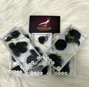 Extensions de cils légères de volume 20D du fabricant, aspect naturel avec des bases fines et pointues pour une application facile - Product Image 6