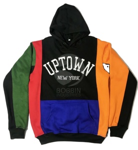 Sudaderas personalizadas con bordado directo o de sarga para hombre, sudaderas con capucha de corte de Panel, prémium, hechas de algodón - Product Image 1