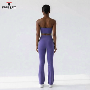 Conjuntos Deportivos para Mujer, Diseño Personalizado, Ropa de Yoga sin Costuras, con Patrón Sólido, para Deportes y Entrenamiento, Muy Populares - Product Image 5