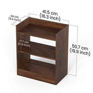 Mesa Auxiliar Nohee de Diseño Moderno en Madera Sintética para Dormitorio, Mueble para el Hogar, Color Marrón Arce - Product Image 1