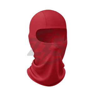 Zersia International Cagoule intégrale rouge unisexe respirante en polyester avec impression par sublimation et détection par aiguille - Product Image 1