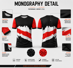 T-shirt de course à pied personnalisé en sublimation 3D intégrale, impression par sublimation, séchage rapide, impression de t-shirts personnalisés - Product Image 6