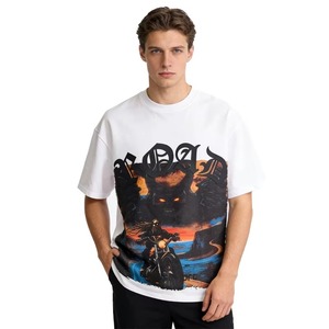 Fashion Men's Oversized Custom T-<b>Shirt</b> With <b>Flame</b> Car Print Street Style Short Sleeve O-Neck Cotton Jersey Tee - Product Image 5